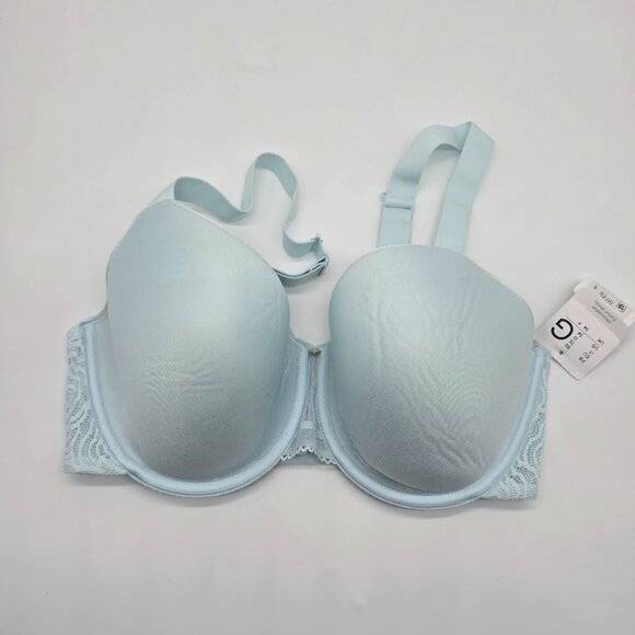 Chantelle C. Jolie Comfort Convertible Bra 34F 34G Lace Underwire Light Blue - Picture 1 of 7